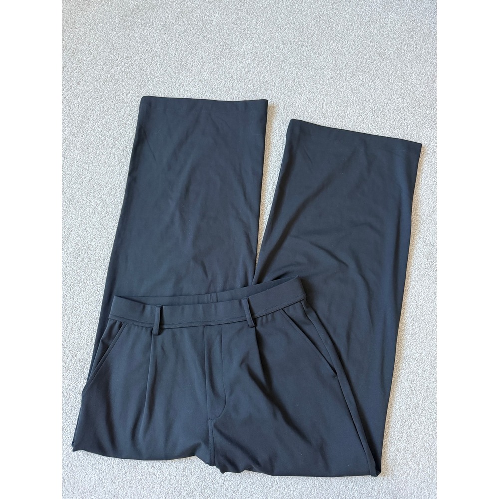 Halara Workleisure Wide Leg Pants Size S Black High Waisted Pleated